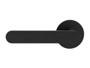 Griffwerk smart²Lock links – Avus Piatta S – runde Flachrosetten – Graphitschwarz