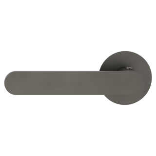 Griffwerk smart²Lock links – Avus Piatta S – runde Flachrosetten – Kaschmirgrau