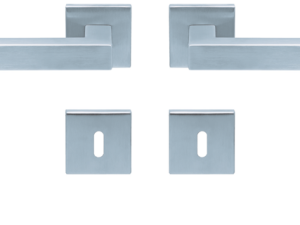 Scoop - Drückergarnitur – Form 1002 – Slide-Bloc-Light – Edelstahl matt