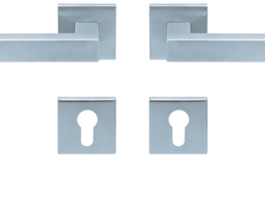 Scoop - Drückergarnitur – Form 1002 – Slide-Bloc-Light – Edelstahl matt