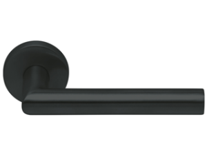 SCOOP - Drückerset 1106 SSV – Form 1106 – Slide-Bloc-Light – Edelstahl schwarz