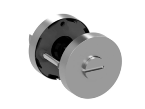 ROG-Handle Beschlagset – BIFINISH Edelstahl matt/poliert – RUNDE Rosetten – OHNE Griffpaar