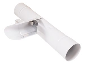 TJ90 Alu-Regenwasserklappe
weiß RAL 9016
mit Laubfang