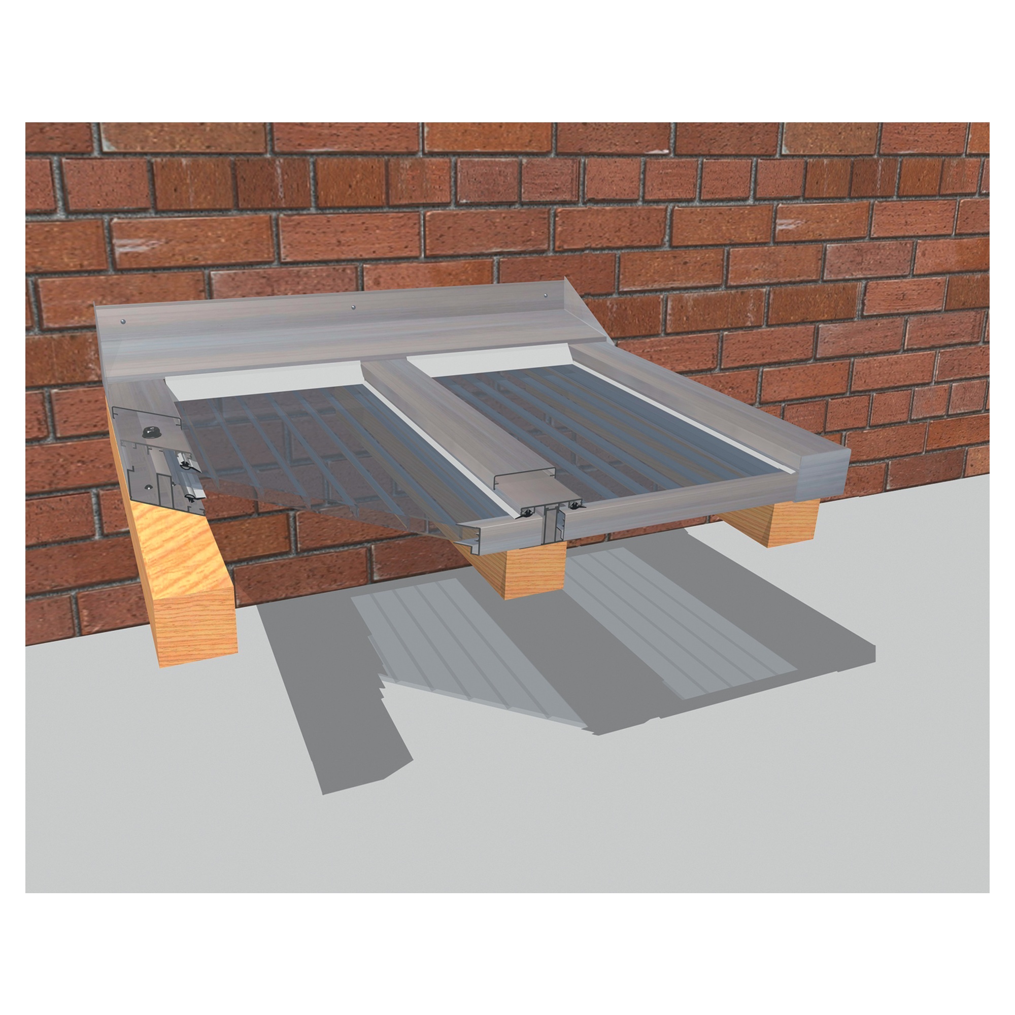 Komplettsystem, Alu 6000 mm
Verbindungsprofil (2-teilig)
inkl. Dichtung – Bild 3