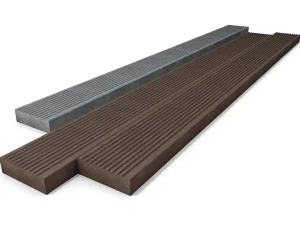 Hanit Stegbohle 4 x 19,7 cm aus Recyclingkunststoff in Braun und Grau