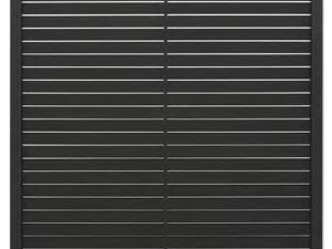 HANÖ-Serie BPC-Rhombus-Steckzaun-Set – 1793 x 1774 mm, ANTHRAZIT = 3 Pakete – 21 Lamellen 20 x 75/68 x 1793 mm