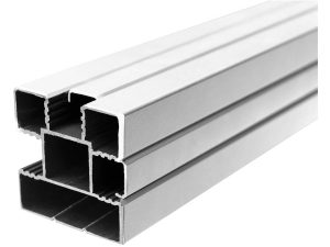 T&J Aluminium-Steckzaunpfosten silber – Baureihenabbildung