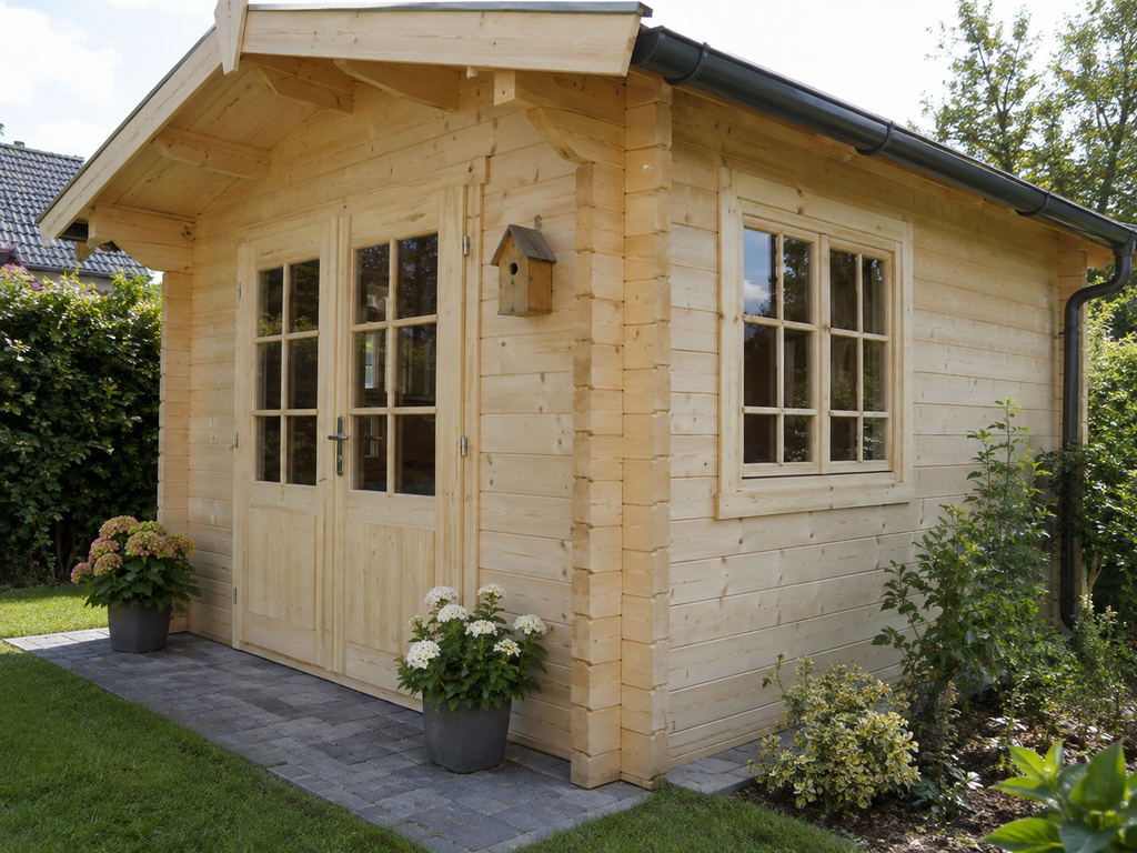 Gartenhaus Qualität erkennen – Blockbohlen, Fenster, Türen und Dach