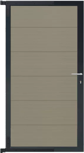 MAX-XL-Tor-Komplettset90 x 173 cm, Füllung antiqueRahmen anthrazit