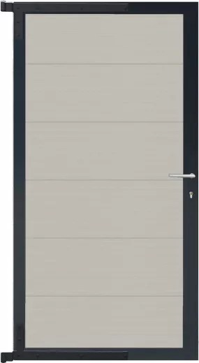 MAX-Tor-Komplettset90 x 173 cm, Füllung beigeRahmen anthrazit