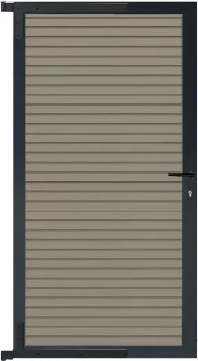 WAREN-Tor-Komplettset90 x 173 cm, Füllung antiqueRahmen anthrazit