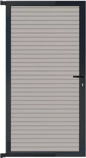 WAREN-Tor-Komplettset90 x 173 cm, Füllung beigeRahmen anthrazit