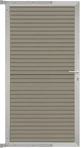WAREN-Tor-Komplettset90 x 173 cm, Füllung antiqueRahmen silber