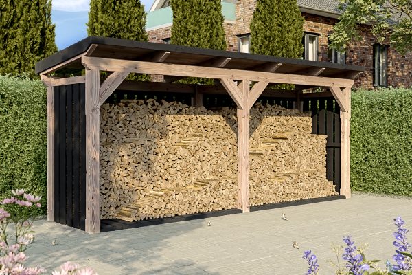Holzunterstand Holm 2, 500 x 144 cm