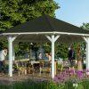 Pavillon Nice 4, Leimholz, weiss