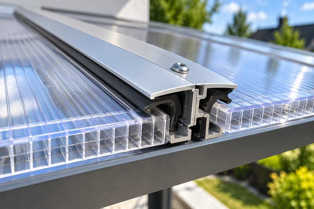 Terrassenüberdachung abdichten mit EPDM-Dichtung und Profil