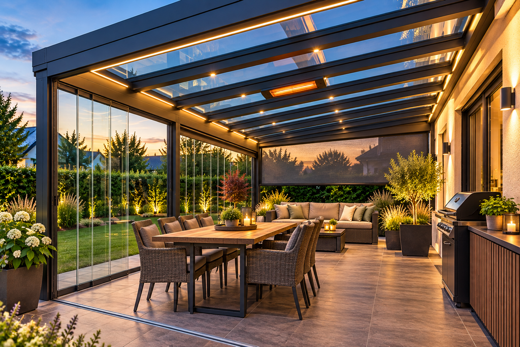 Terrassenüberdachung Zubehör komplett geplant