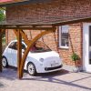 Carport Eifel 300 x 541 cm, nussbaum