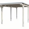 AI generated – Carport Emsland 340 x 604 cm, Stahl-Dachplatten mit Antikondensvlies, weiß