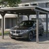 AI generated – Carport Emsland 340 x 604 cm mit EPDM-Dach, schiefergrau