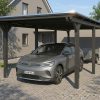 AI generated – Carport Emsland 340 x 846 cm mit EPDM-Dach, anthrazit