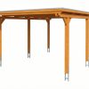 Carport Emsland 402 x 604 cm, Stahl-Dachplatten mit Antikondensvlies, eiche hell AI generated – Carport Emsland 402 x 604 cm, Stahl-Dachplatten mit Antikondensvlies, eiche hell