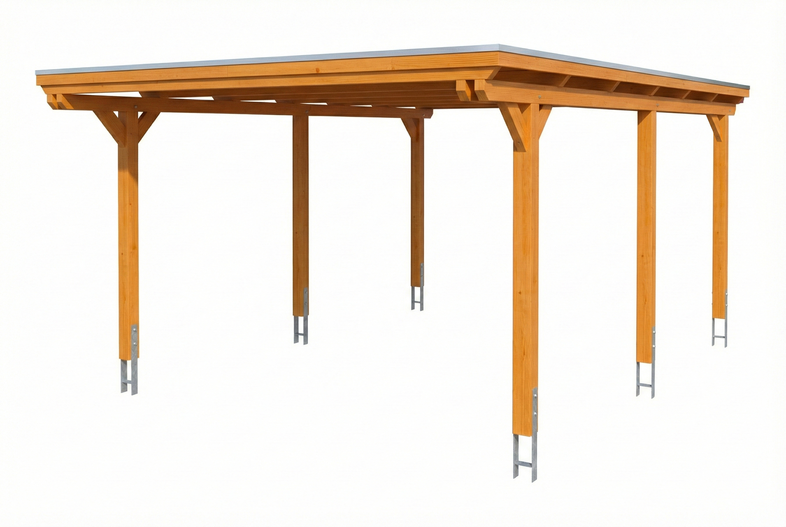 Carport Emsland 402 x 604 cm, Stahl-Dachplatten mit Antikondensvlies, eiche hell AI generated – Carport Emsland 402 x 604 cm, Stahl-Dachplatten mit Antikondensvlies, eiche hell