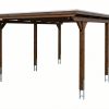 Carport Emsland 402 x 604 cm, Stahl-Dachplatten mit Antikondensvlies, nussbaum AI generated – Carport Emsland 402 x 604 cm, Stahl-Dachplatten mit Antikondensvlies, nussbaum