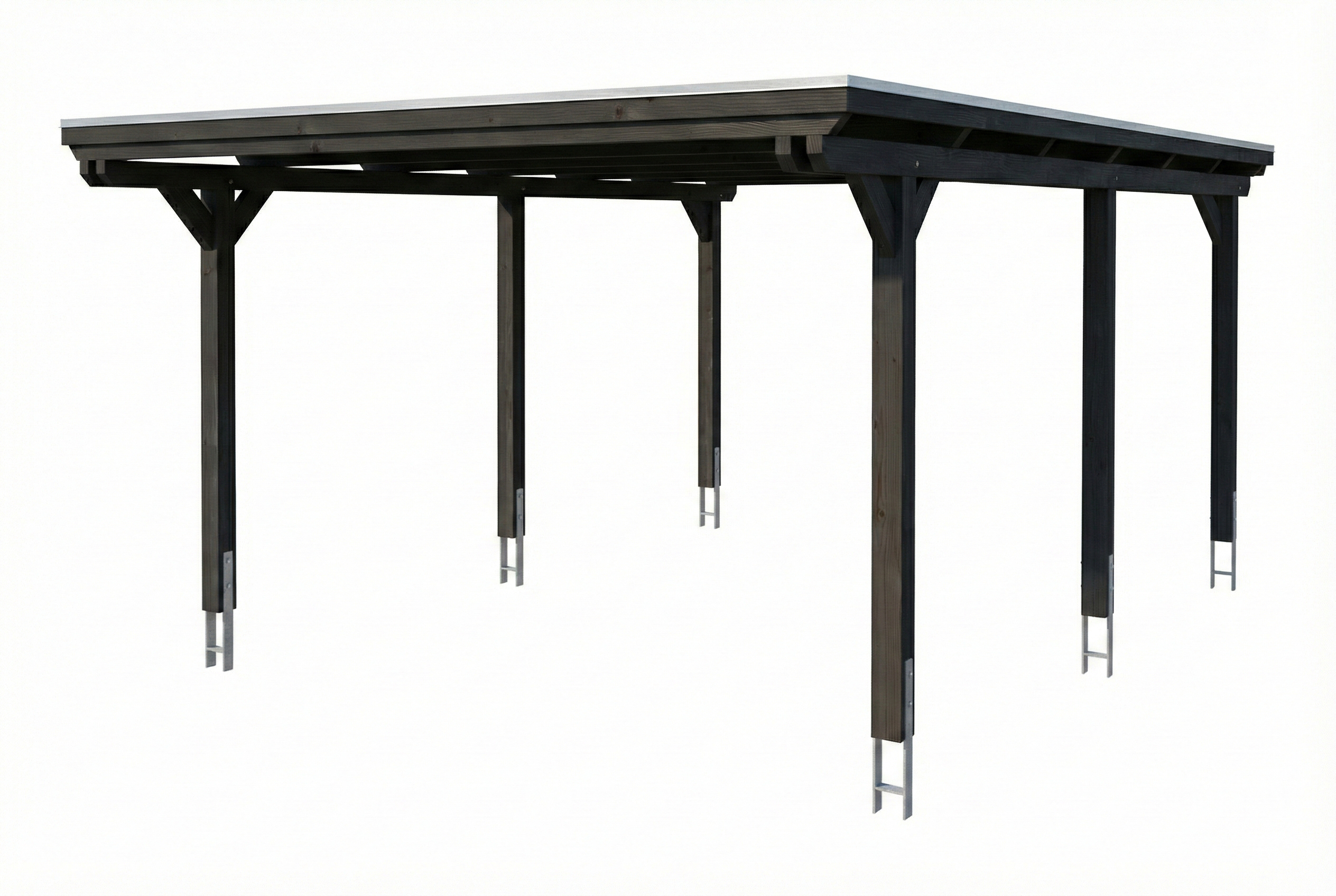 Carport Emsland 402 x 604 cm, Stahl-Dachplatten mit Antikondensvlies, schiefergrau AI generated – Carport Emsland 402 x 604 cm, Stahl-Dachplatten mit Antikondensvlies, schiefergrau