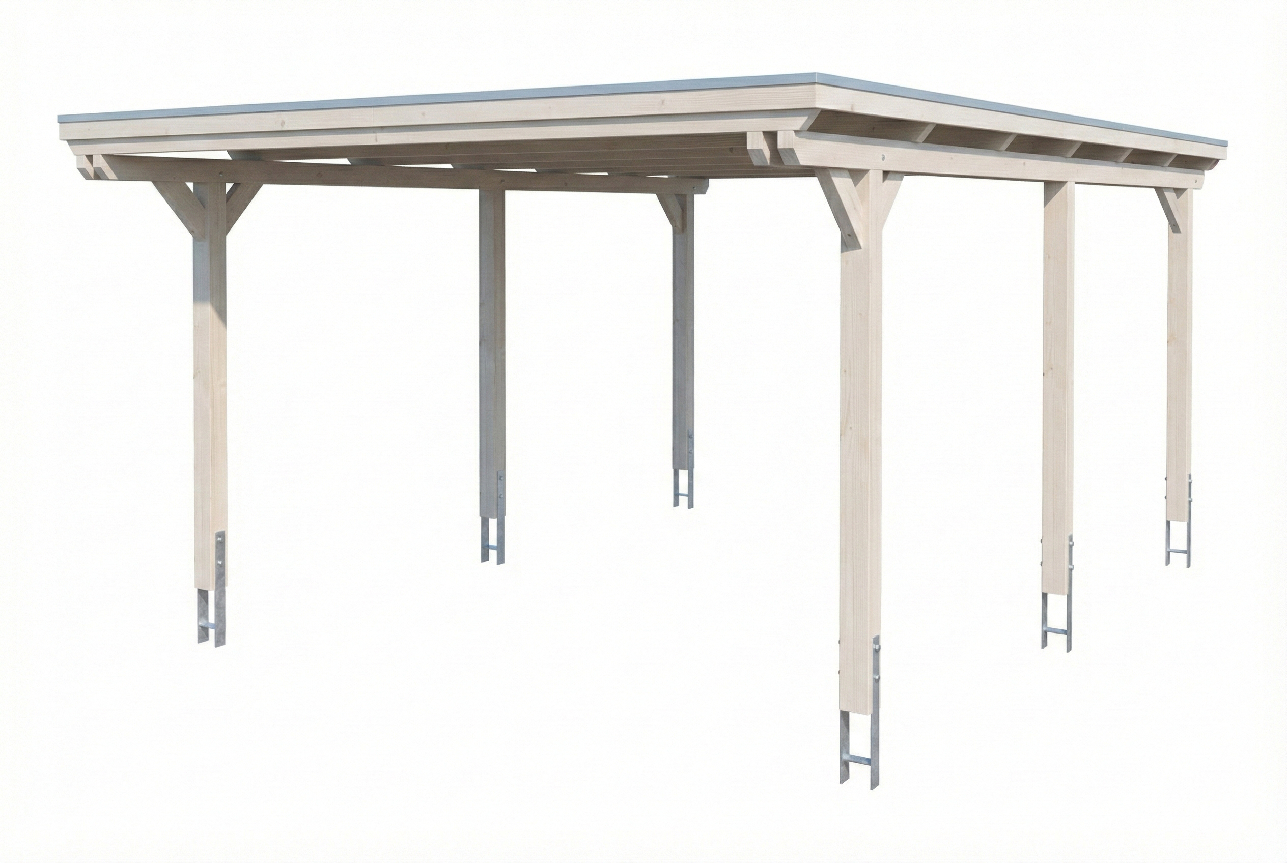 Carport Emsland 402 x 604 cm, Stahl-Dachplatten mit Antikondensvlies, weiß AI generated – Carport Emsland 402 x 604 cm, Stahl-Dachplatten mit Antikondensvlies, weiß