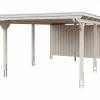 AI generated – Carport Emsland 402 x 846 cm, Stahl-Dachplatten mit Antikondensvlies, weiß