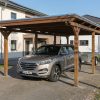 Carport Emsland 402 x 846 cm mit EPDM-Dach, nussbaum AI generated – Carport Emsland 402 x 846 cm mit EPDM-Dach, nussbaum
