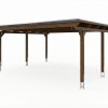 AI generated – Carport Emsland 609 x 604 cm mit EPDM-Dach, nussbaum