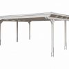 AI generated – Carport Emsland 609 x 604 cm mit EPDM-Dach, weiß