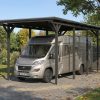 AI generated – Carport Emsland Caravan 402 x 846 cm, Stahl-Dachplatten mit Antikondensvlies, anthrazit