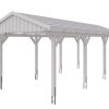 Carport Fichtelberg 317 x 808 cm, rote Schindeln, weiß