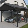 Carport Fichtelberg 423 x 566 cm, Dachlattung, anthrazit Carport Fichtelberg 423 x 566 cm, Dachlattung, anthrazit