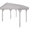 Carport Fichtelberg 423 x 566 cm, rote Schindeln, weiß Carport Fichtelberg 423 x 566 cm, rote Schindeln, weiß
