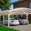 Bogendach-Carport Franken 635 x 969 cm, natur Bogendach-Carport Franken 635 x 969 cm, natur
