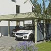 AI generated – Carport Friesland Hybrid Set 13, 557 x 555 cm mit Rück- und Seitenwand