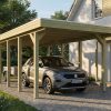 Carport Friesland 320 x 860 cm, mit Stahl-Dachplatten, grün imprägniert AI generated – Carport Friesland 320 x 860 cm, mit Stahl-Dachplatten, grün imprägniert