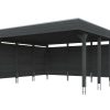 AI generated – Carport Friesland 546 x 555 cm, mit EPDM-Dach, schiefergrau