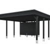 Carport Friesland 546 x 708 cm, mit Stahl-Dachplatten, anthrazit AI generated – Carport Friesland 546 x 708 cm, mit Stahl-Dachplatten, anthrazit