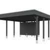Carport Friesland 546 x 708 cm, mit Stahl-Dachplatten, schiefergrau AI generated – Carport Friesland 546 x 708 cm, mit Stahl-Dachplatten, schiefergrau