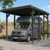 Caravan-Carport Friesland 402 x 555 cm, mit Stahl-Dachplatten, anthrazit AI generated – Caravan-Carport Friesland 402 x 555 cm, mit Stahl-Dachplatten, anthrazit