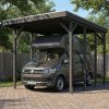 Caravan-Carport Friesland 402 x 555 cm, mit Stahl-Dachplatten, schiefergrau AI generated – Caravan-Carport Friesland 402 x 555 cm, mit Stahl-Dachplatten, schiefergrau