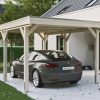 Carport Grunewald 321 x 554 cm mit EPDM-Dach, natur