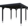 Carport Grunewald 321 x 554 cm mit Aluminiumdach, anthrazit