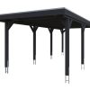 Carport Grunewald 321 x 796 cm mit Aluminiumdach, anthrazit