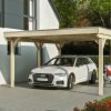Carport Grunewald 427 x 554 cm mit EPDM-Dach, natur